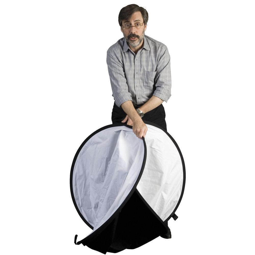 Impact Collapsible Oval Reflector Disc - Silver White - 41x74"