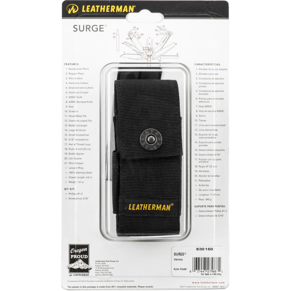 Leatherman Surge Multi-Tool with Black Nylon Sheath