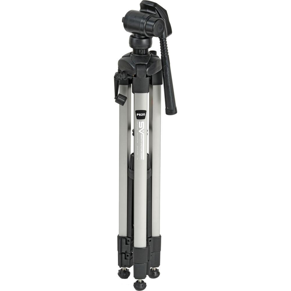 Smith-Victor P820 Pinnacle Tripod with 2-Way, Pan-and-Tilt Head