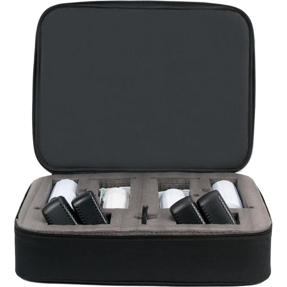 American DJ PinPoint Go Pak, with 4x Battery Powered Pin Spot LED in Carrying Case