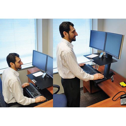 Ergotron WorkFit-S Dual Monitor Sit-Stand Workstation