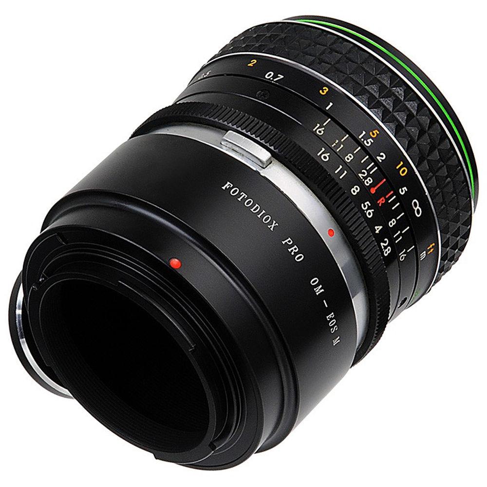 FotodioX Pro Lens Mount Adapter for Olympus OM-Mount Lens to Canon EF-M Mount Camera