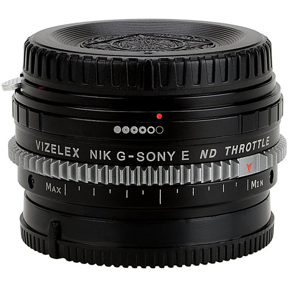 FotodioX Vizelex Pro ND Throttle Lens Mount Adapter for Nikon F-Mount Lens to Sony E-Mount Camera