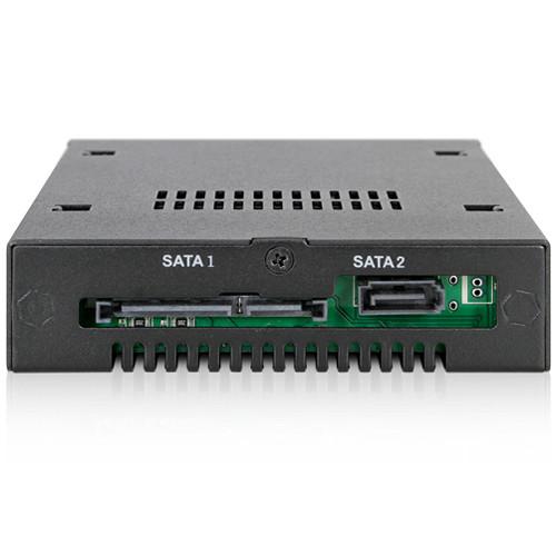 Icy Dock ToughArmor 2 x 2.5" SATA SAS HDD & SSD Mobile Rack for 3.5" Front Device Bay