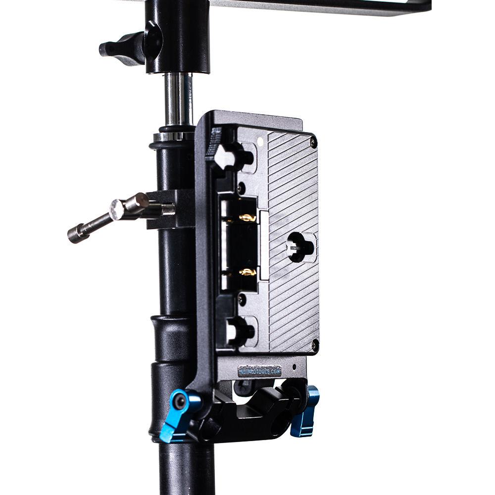 IndiPRO Tools Gold Mount Plate with Stand Clamp for Litepanels