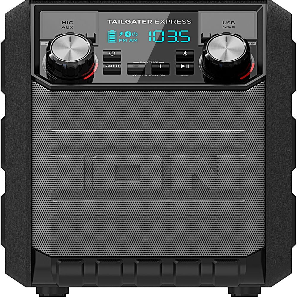 ION Audio Tailgater Express Compact Portable Bluetooth Speaker System