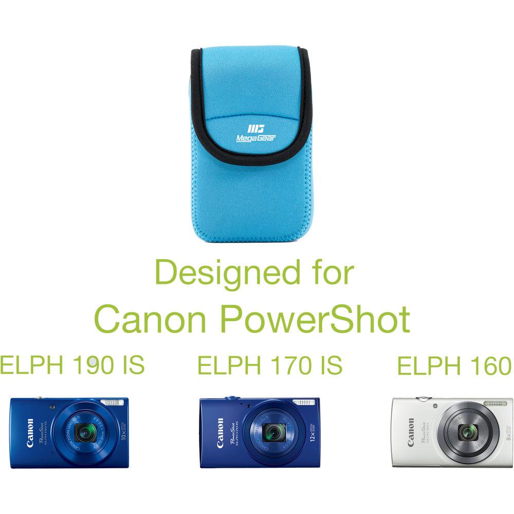 MegaGear Ultra-Light Neoprene Camera Case for Canon PowerShot ELPH 190 IS, ELPH 170 IS, and ELPH 160