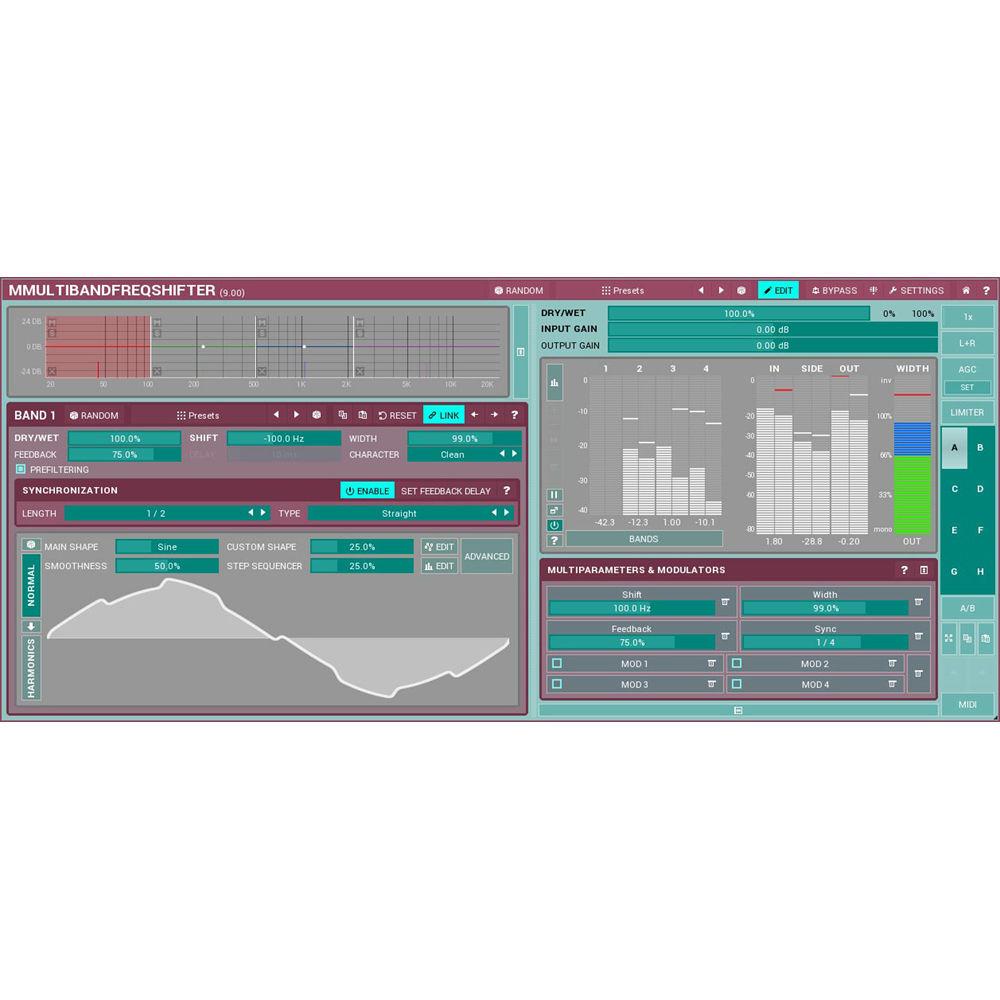 MeldaProduction MMultiBandFreqShifter - Frequency Shifting Plug-In