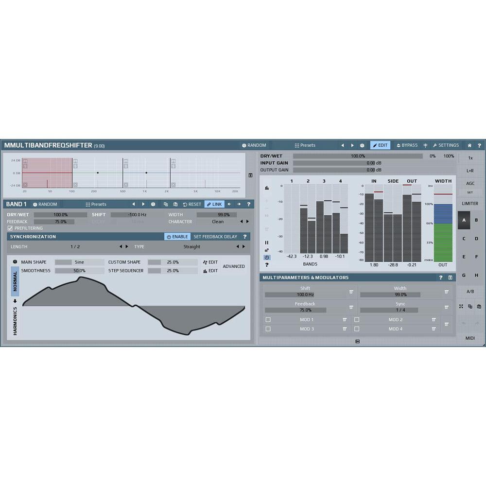 MeldaProduction MMultiBandFreqShifter - Frequency Shifting Plug-In