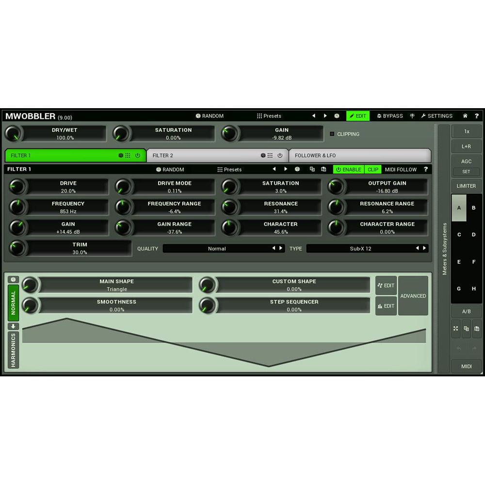 MeldaProduction MWobbler - Distorting Filter Plug-In