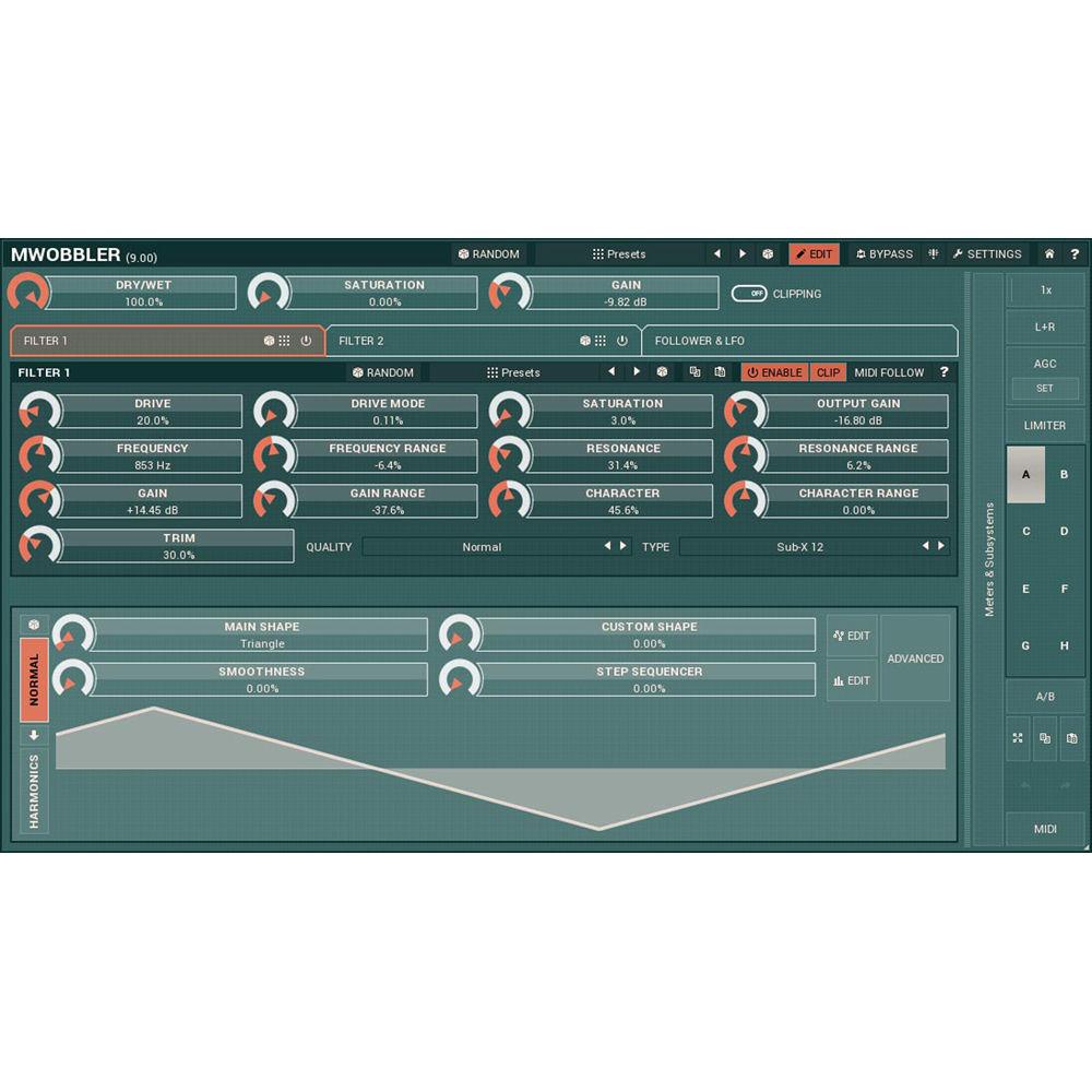 MeldaProduction MWobbler - Distorting Filter Plug-In
