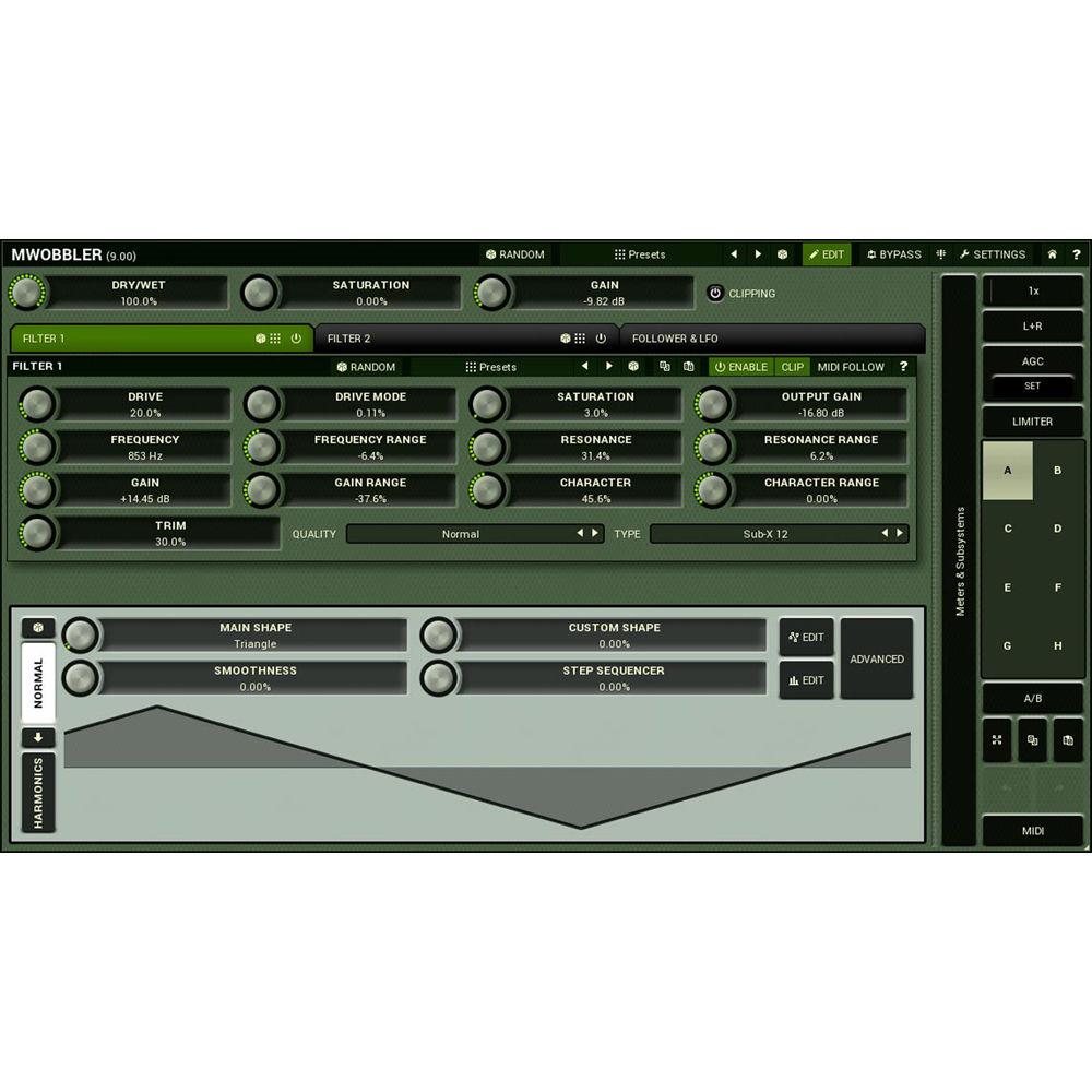 MeldaProduction MWobbler - Distorting Filter Plug-In