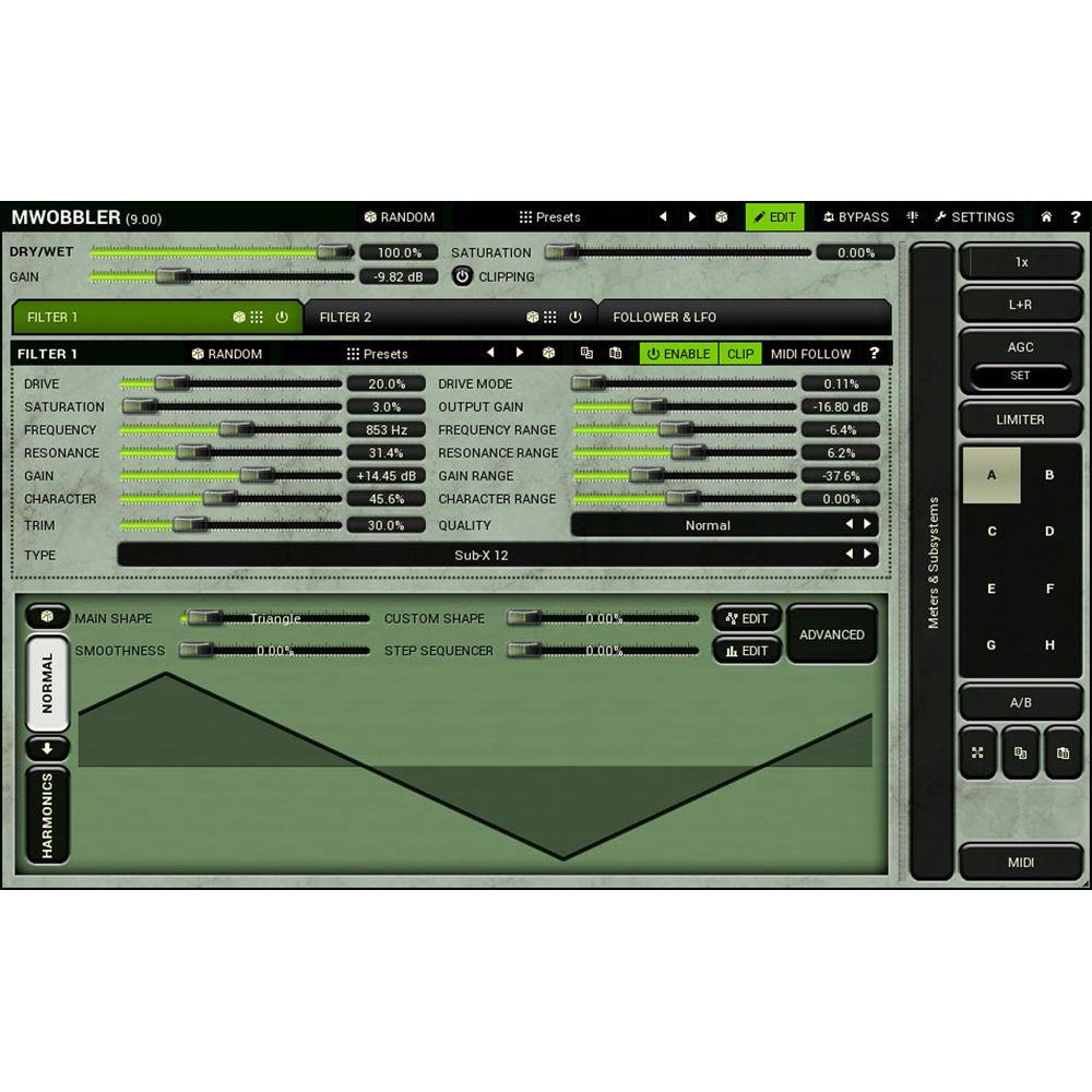 MeldaProduction MWobbler - Distorting Filter Plug-In