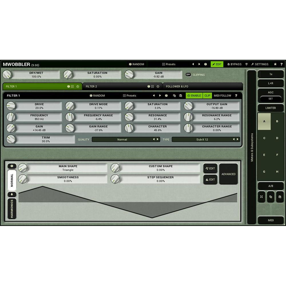 MeldaProduction MWobbler - Distorting Filter Plug-In