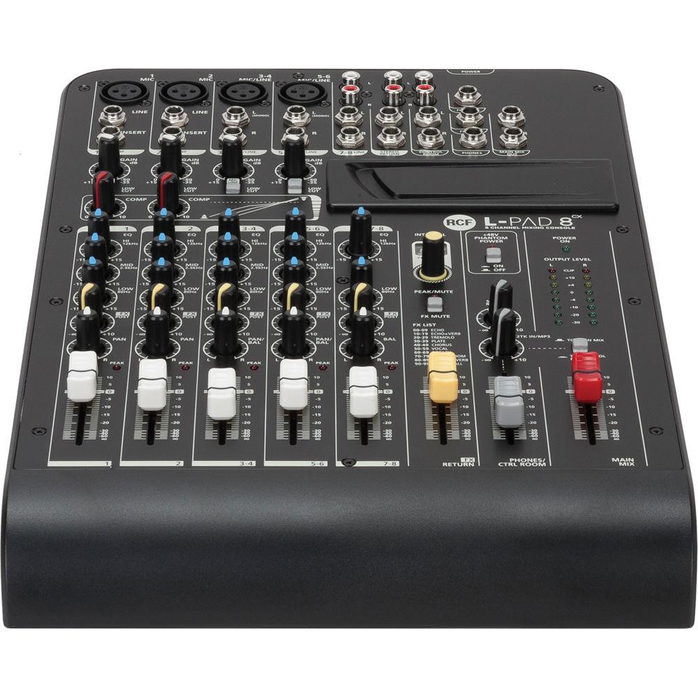 RCF LIVEPAD L-PAD 8CX 8-Channel Mixing Console with Effects