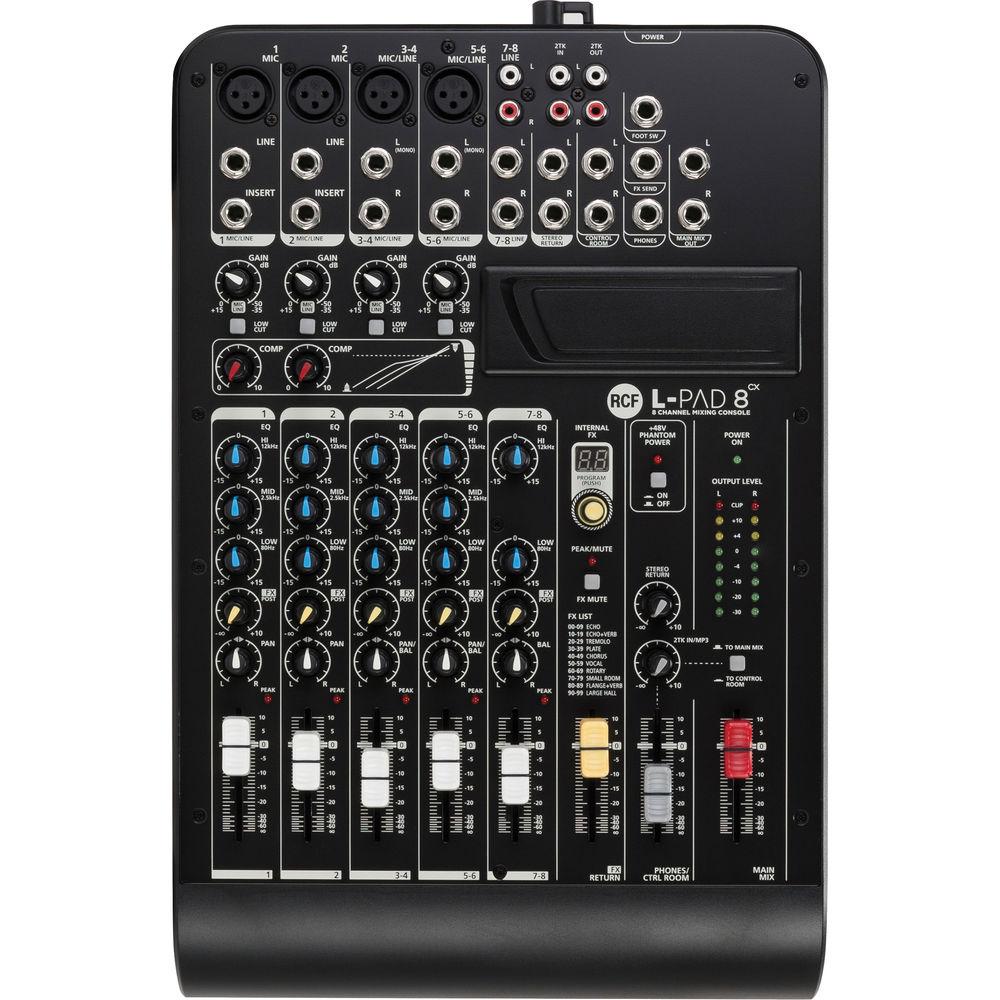 RCF LIVEPAD L-PAD 8CX 8-Channel Mixing Console with Effects