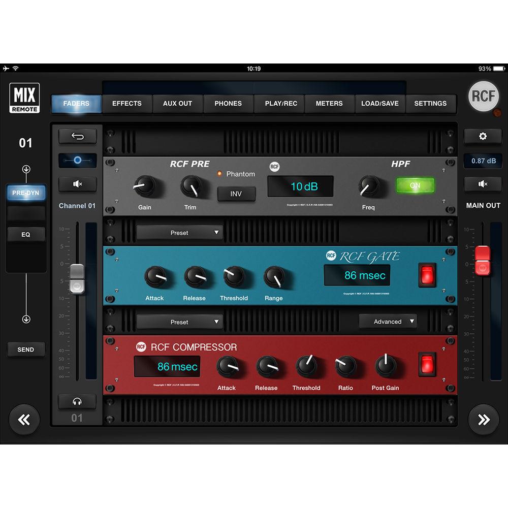 RCF M 18 Digital Mixer with Integrated Effects