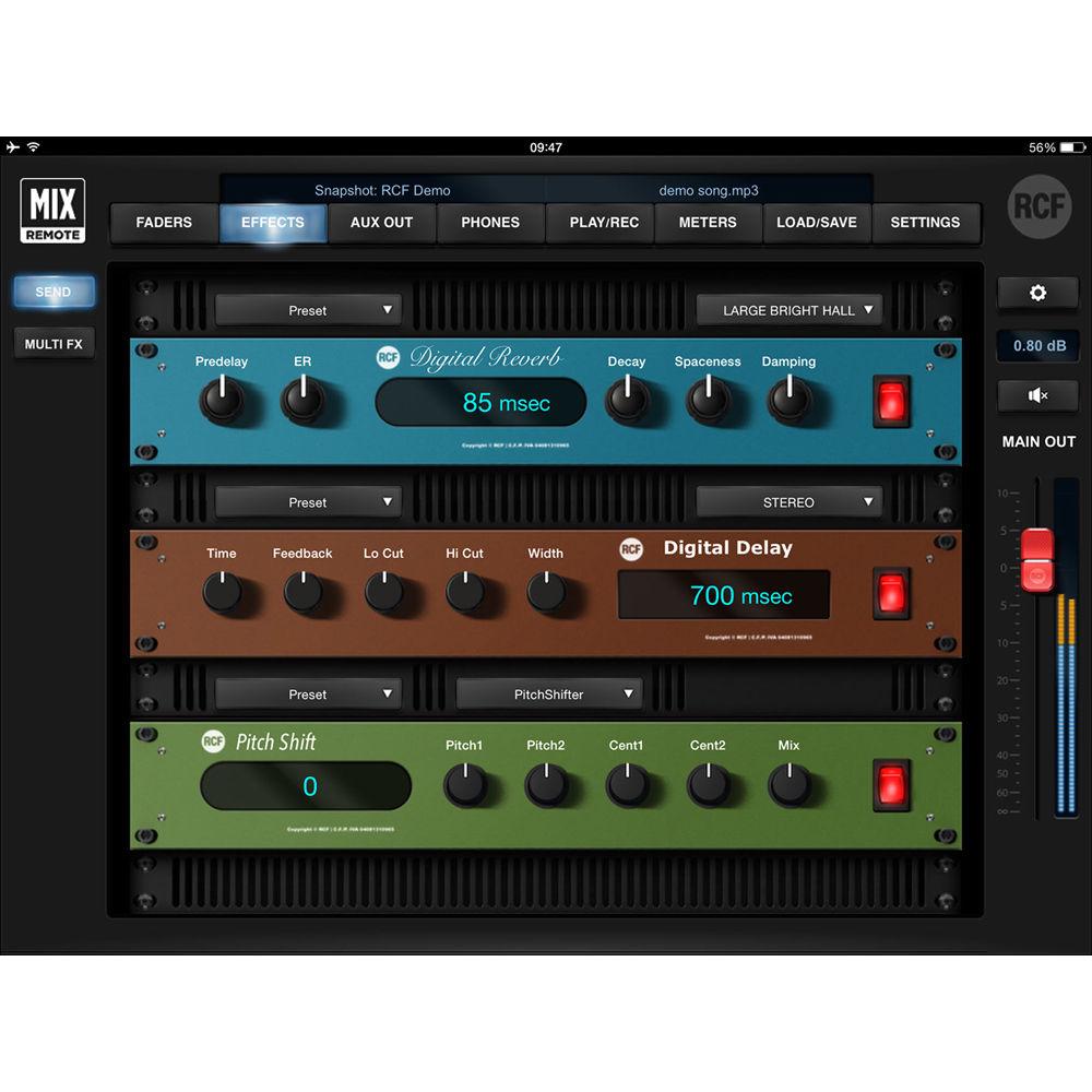 RCF M 18 Digital Mixer with Integrated Effects