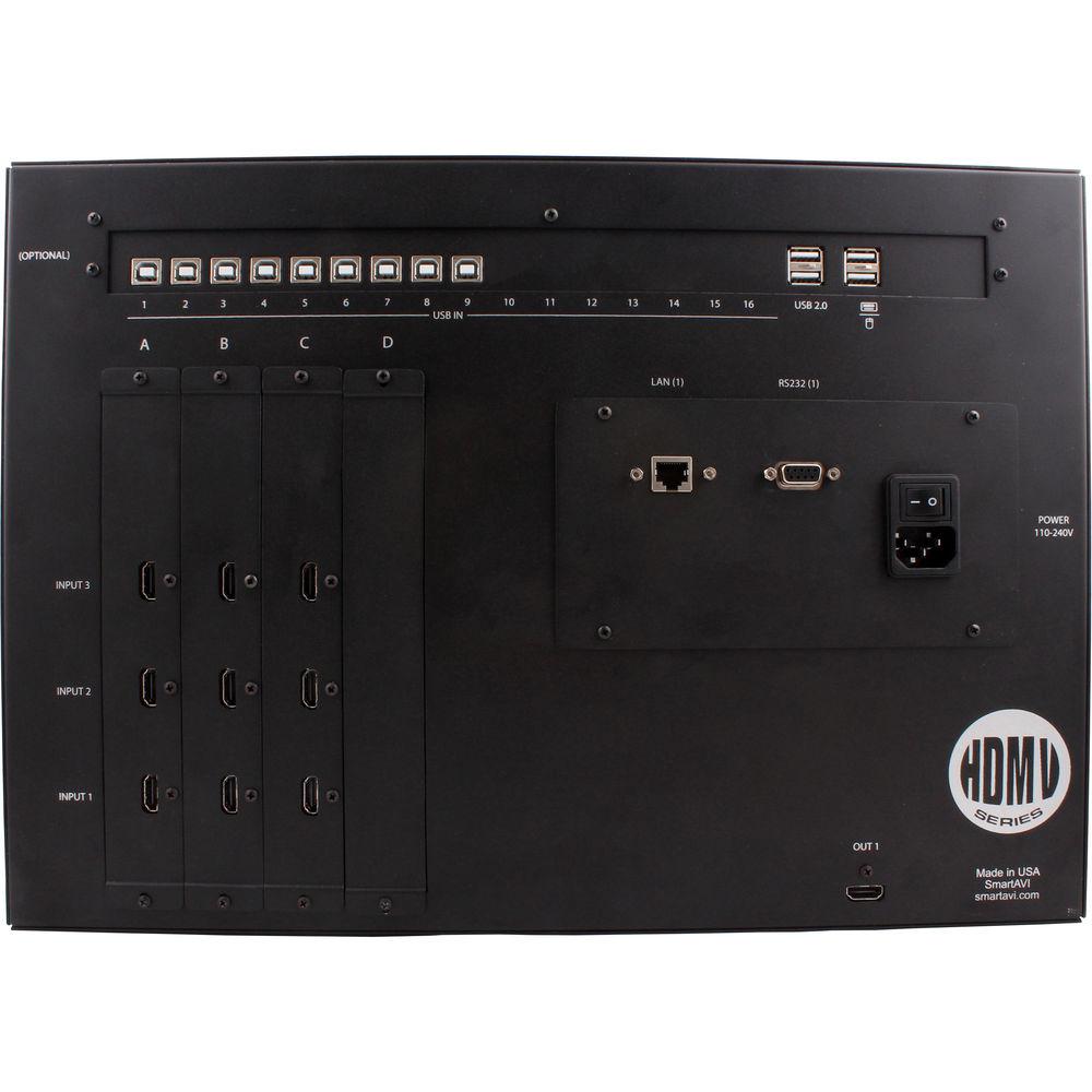 Smart-AVI 9-Port HDMI Real-Time Multiviewer and USB KVM Switch