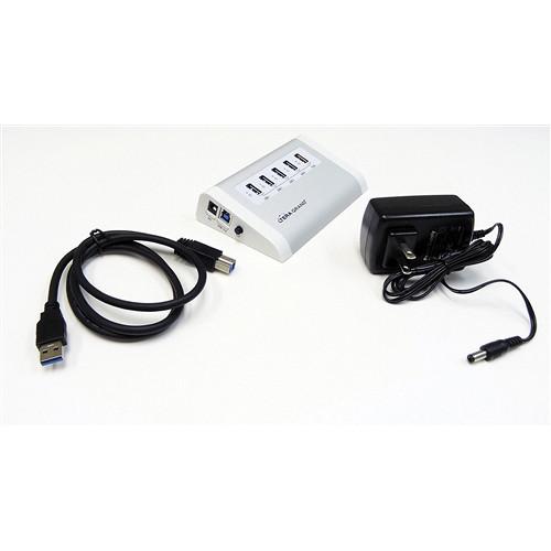 Tera Grand 4-Port USB 3.0 Hub with Charging Port and Power Adapter