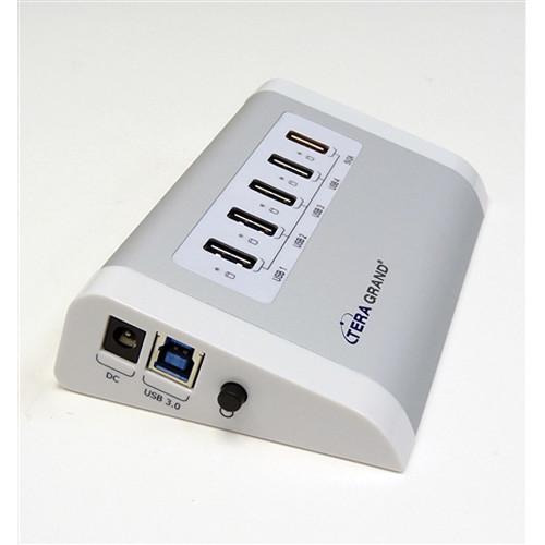 Tera Grand 4-Port USB 3.0 Hub with Charging Port and Power Adapter