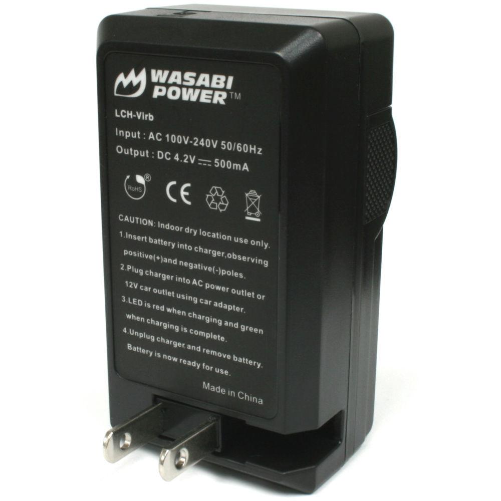 Wasabi Power Battery Charger for Garmin VIRB and VIRB Elite