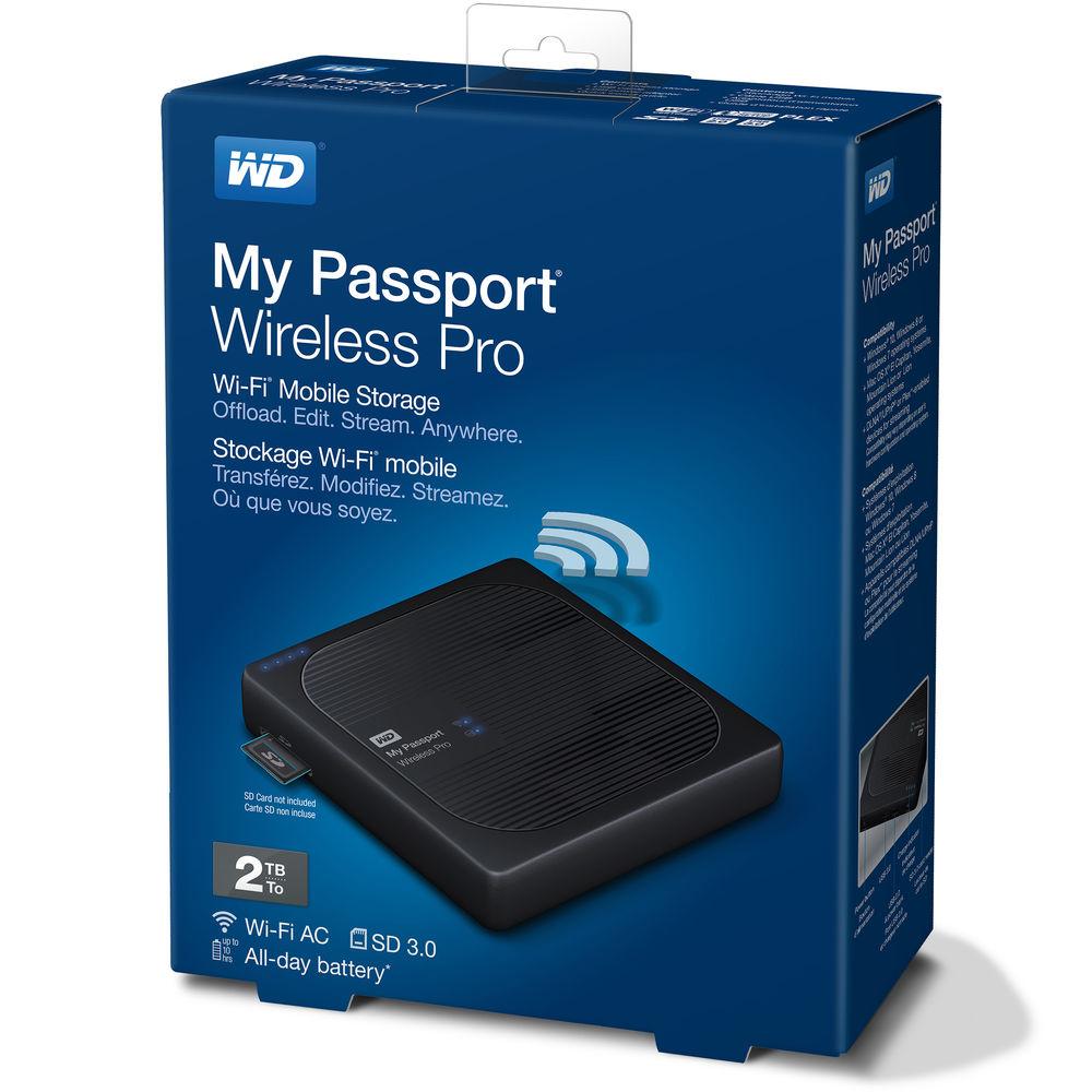 WD 2TB My Passport Wireless Pro USB 3.0 External Hard Drive