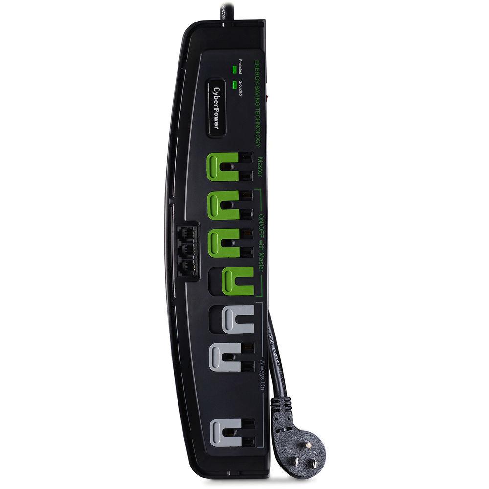 CyberPower CSP706T 7-Outlet Professional Surge Protector with Energy Saving Outlets
