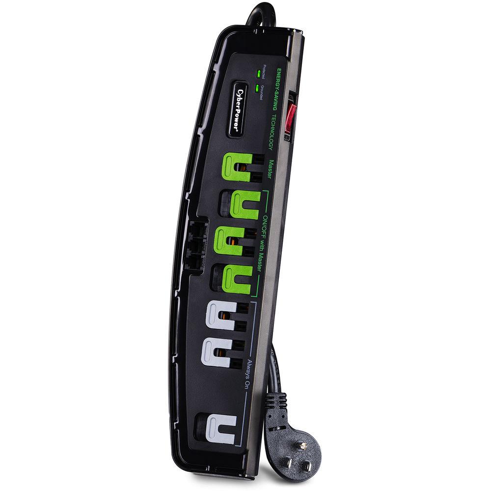 CyberPower CSP706T 7-Outlet Professional Surge Protector with Energy Saving Outlets