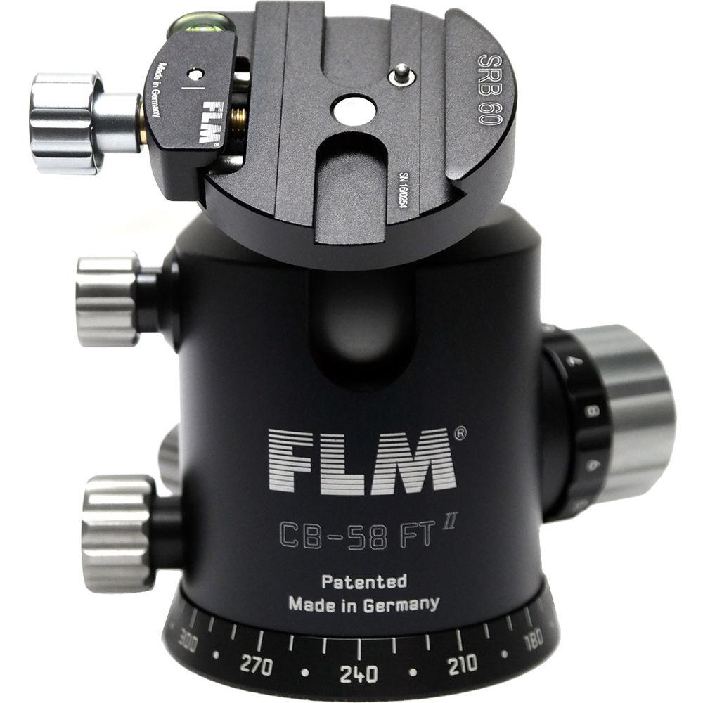 FLM CB-58FTR Professional FT Series Ball Head with SRB-60 QR Clamp