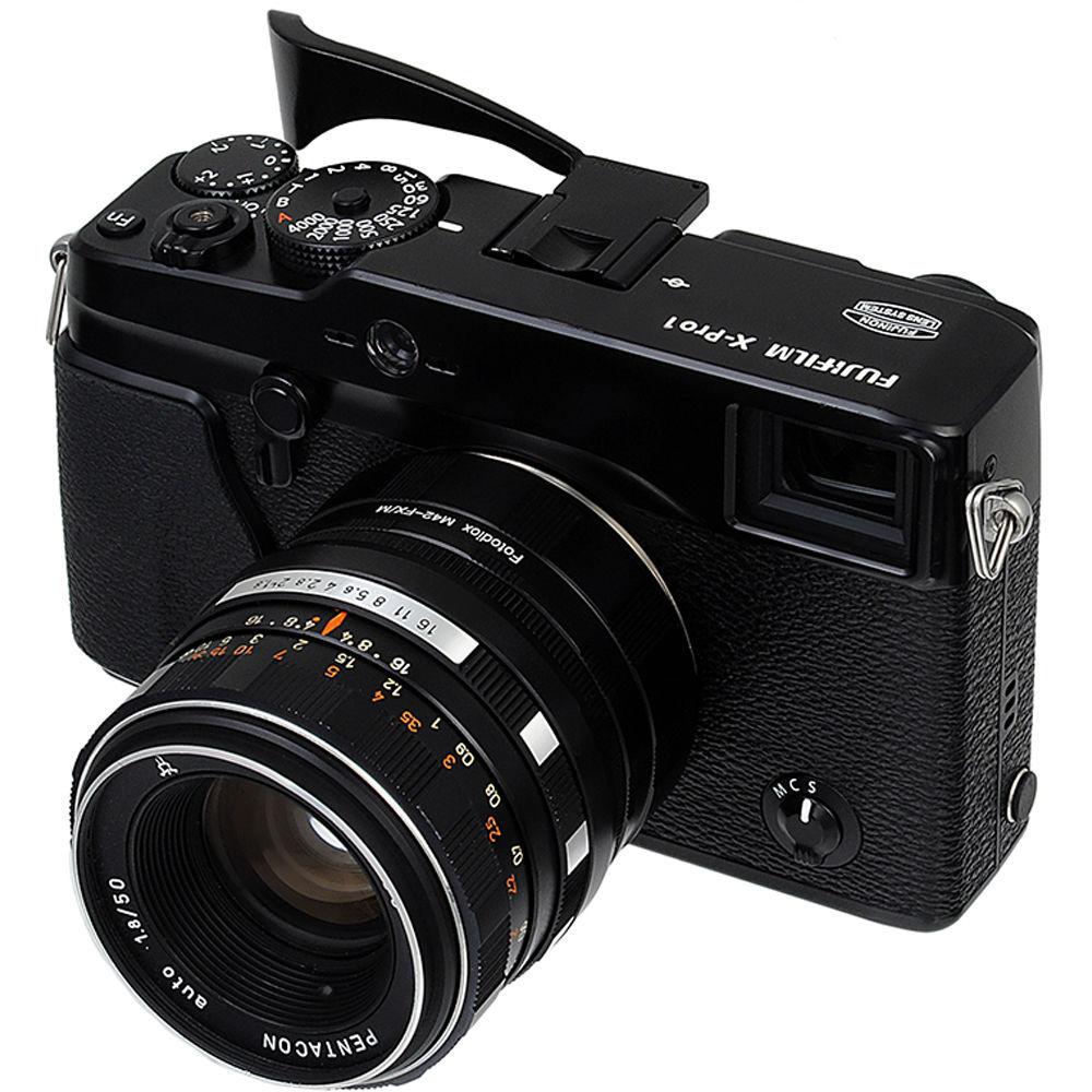 FotodioX M42 Screw-Mount Lens to Fujifilm X-Series Camera Adapter with Macro
