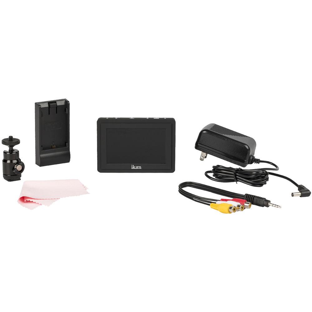 ikan VL35 3.5" 4K HDMI On-Camera LCD Monitor with Canon LP-E6 Battery Plate