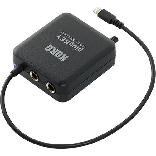 Korg plugKEY Mobile MIDI Audio Interface for iOS Lightning Devices