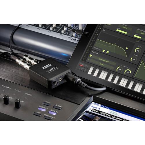 Korg plugKEY Mobile MIDI Audio Interface for iOS Lightning Devices