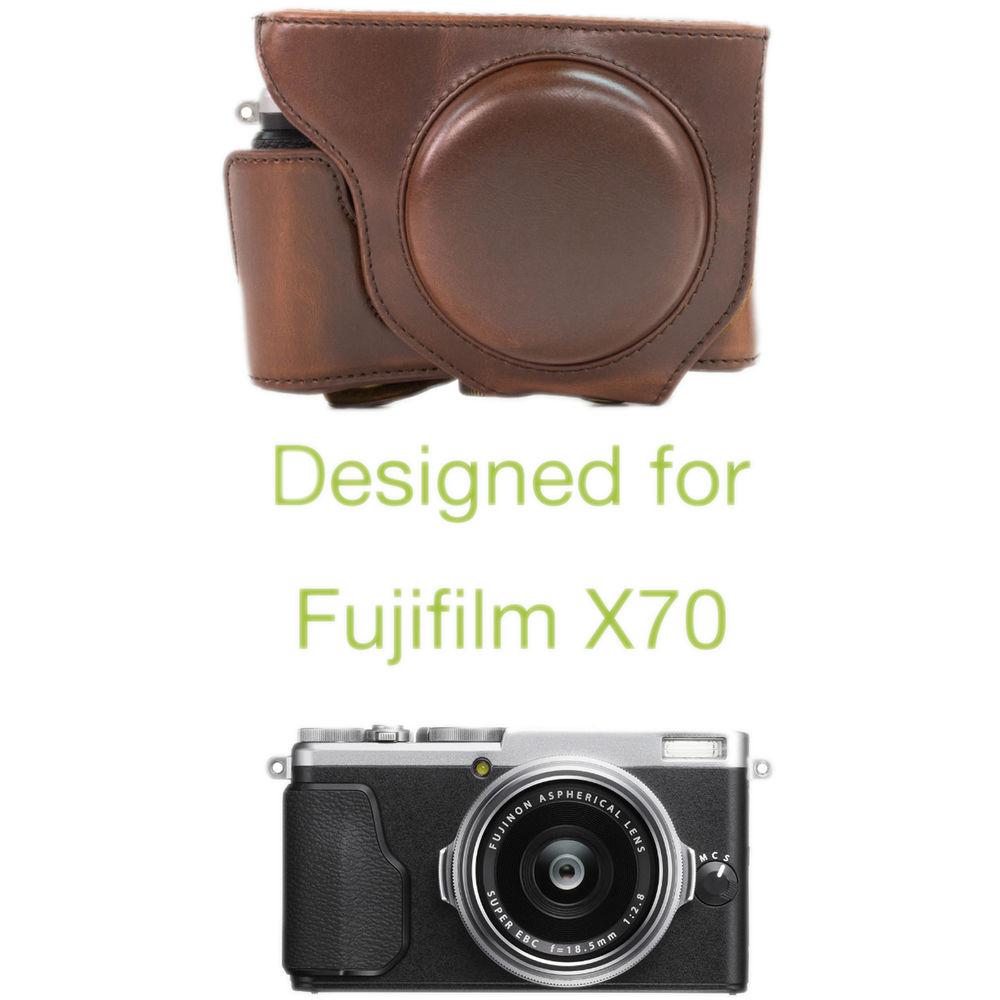 MegaGear Ever Ready  Leather Camera Case for Fujifilm X70 Digital Camera