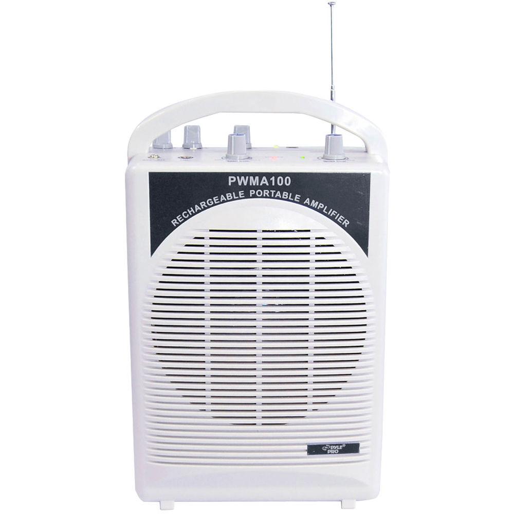 Pyle Pro PWMA100 Wireless Portable Rechargeable PA System with Wireless Microphone