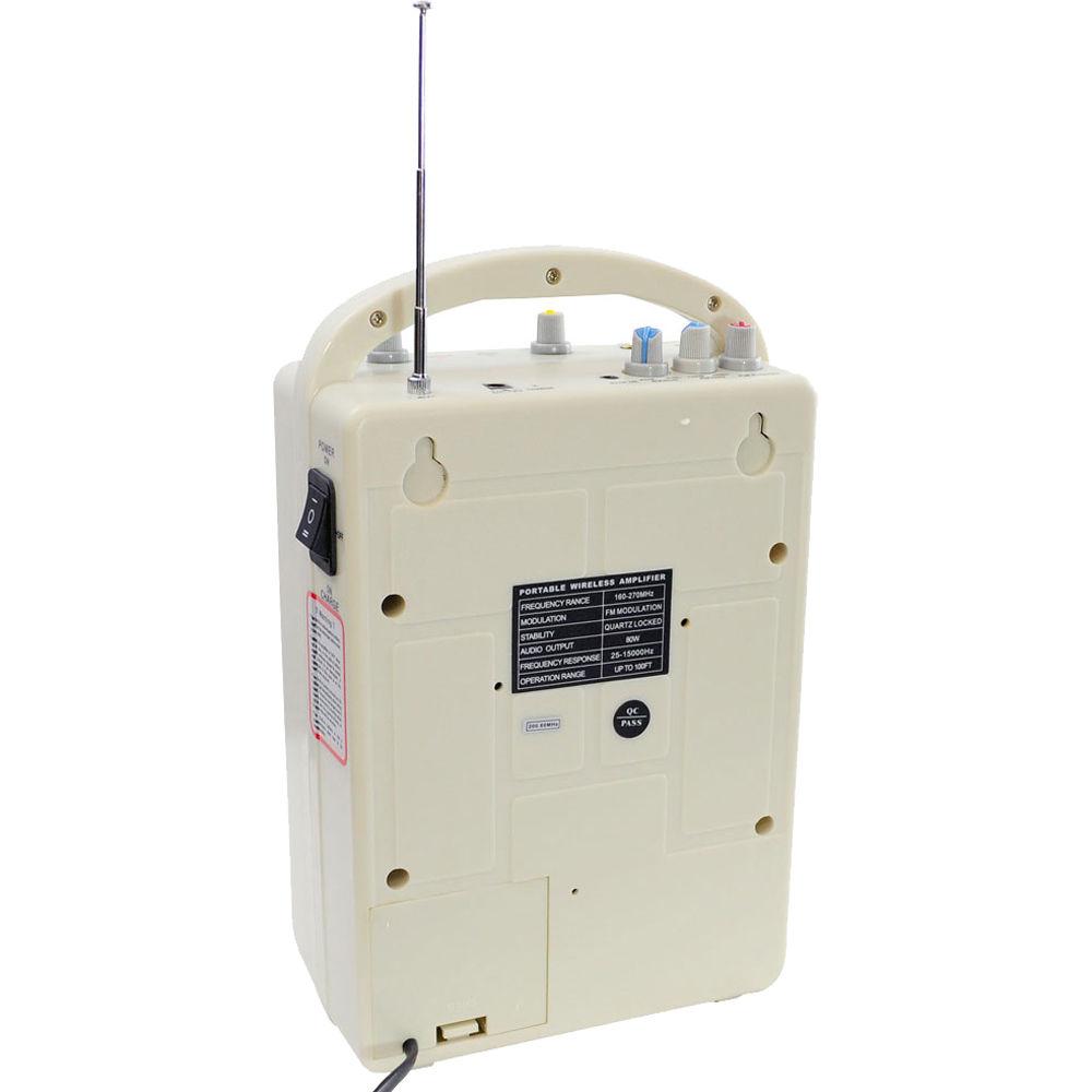 Pyle Pro PWMA100 Wireless Portable Rechargeable PA System with Wireless Microphone