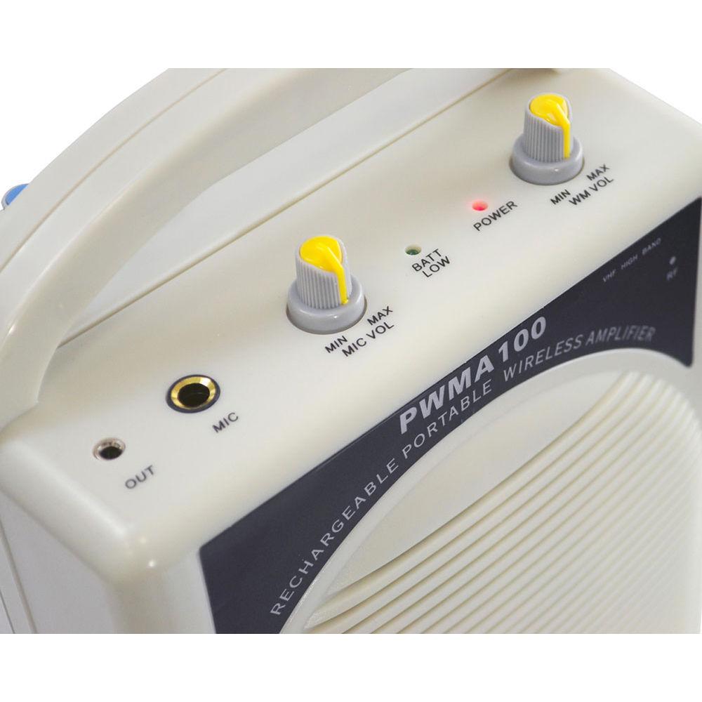 Pyle Pro PWMA100 Wireless Portable Rechargeable PA System with Wireless Microphone