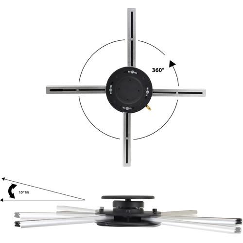 Pyle Pro Universal Anti-Theft Projector Ceiling Mount with Rotation & Tilt Adjustment