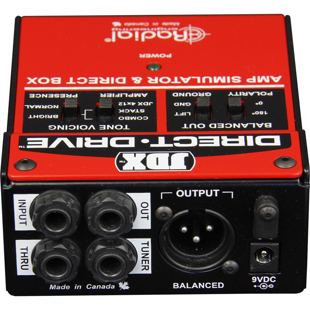 Radial Engineering JDX Direct Drive Amp Simulator and DI Box