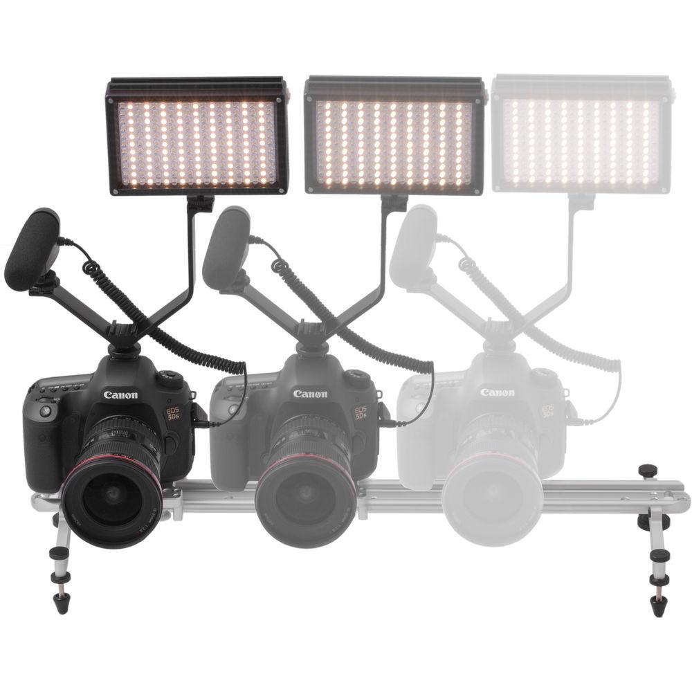 Revo Camera Track Slider V2 with Adjustable Feet