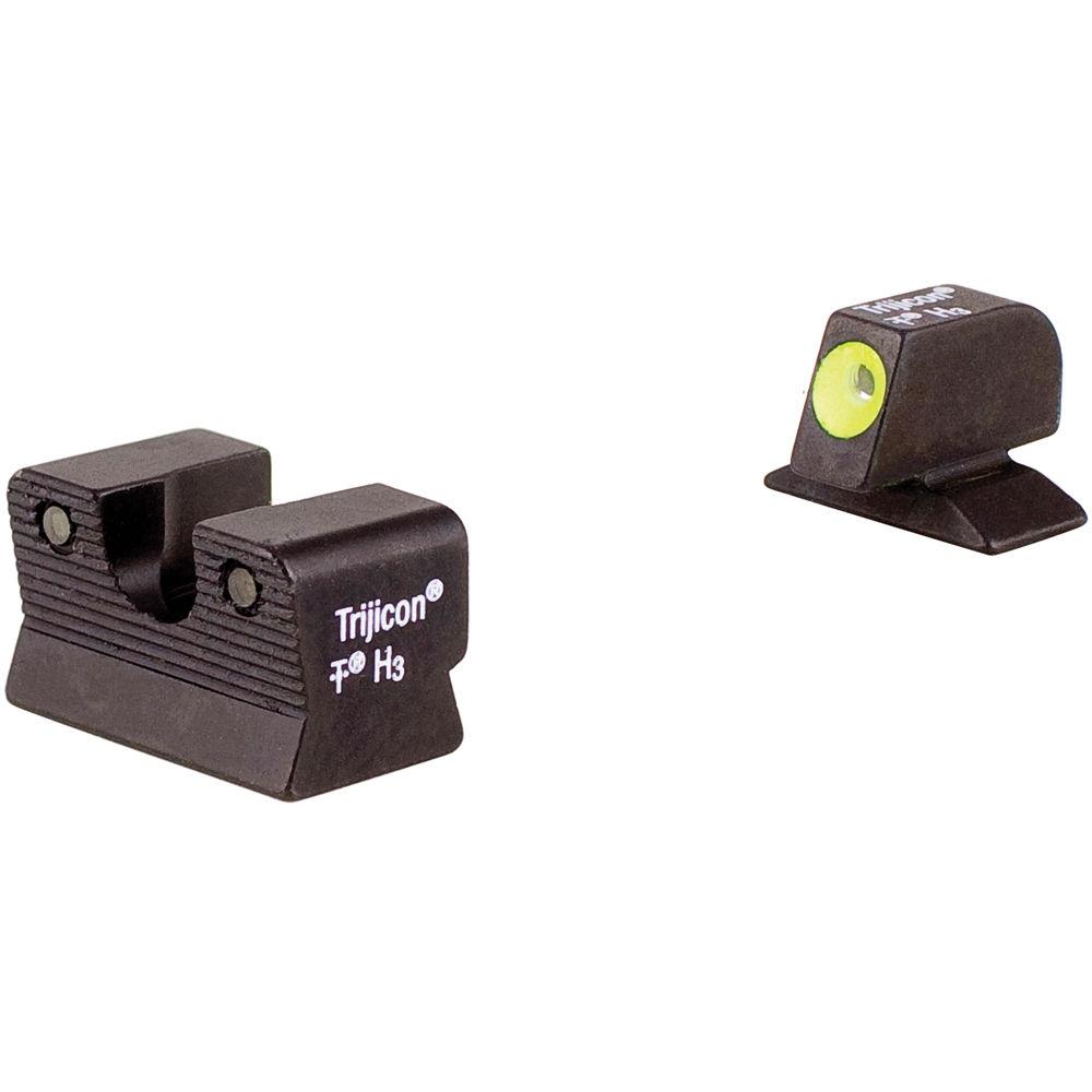 Trijicon BE113Y Beretta 92 96A1 HD Night Sight Set with Yellow Front Outline