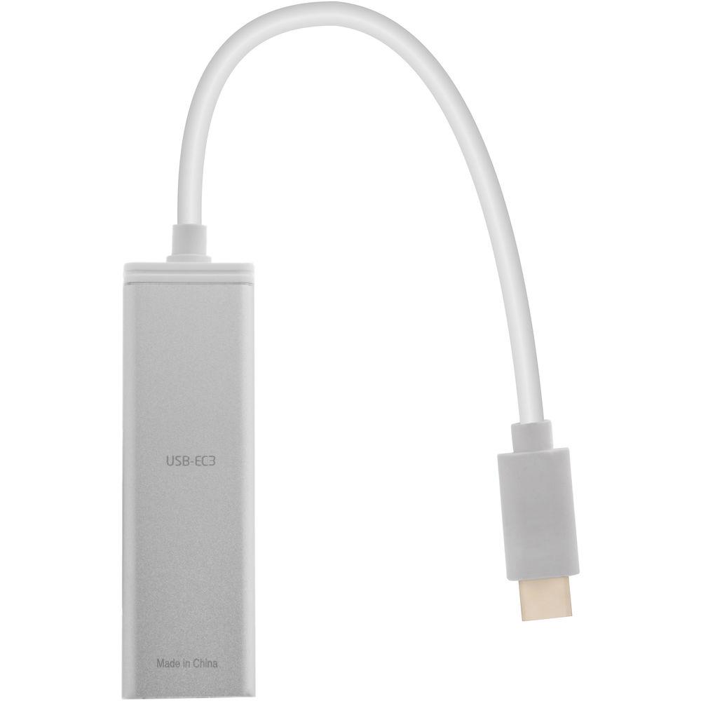 Xcellon 3-Port USB 3.0 Type-C Hub with Gigabit Ethernet Port