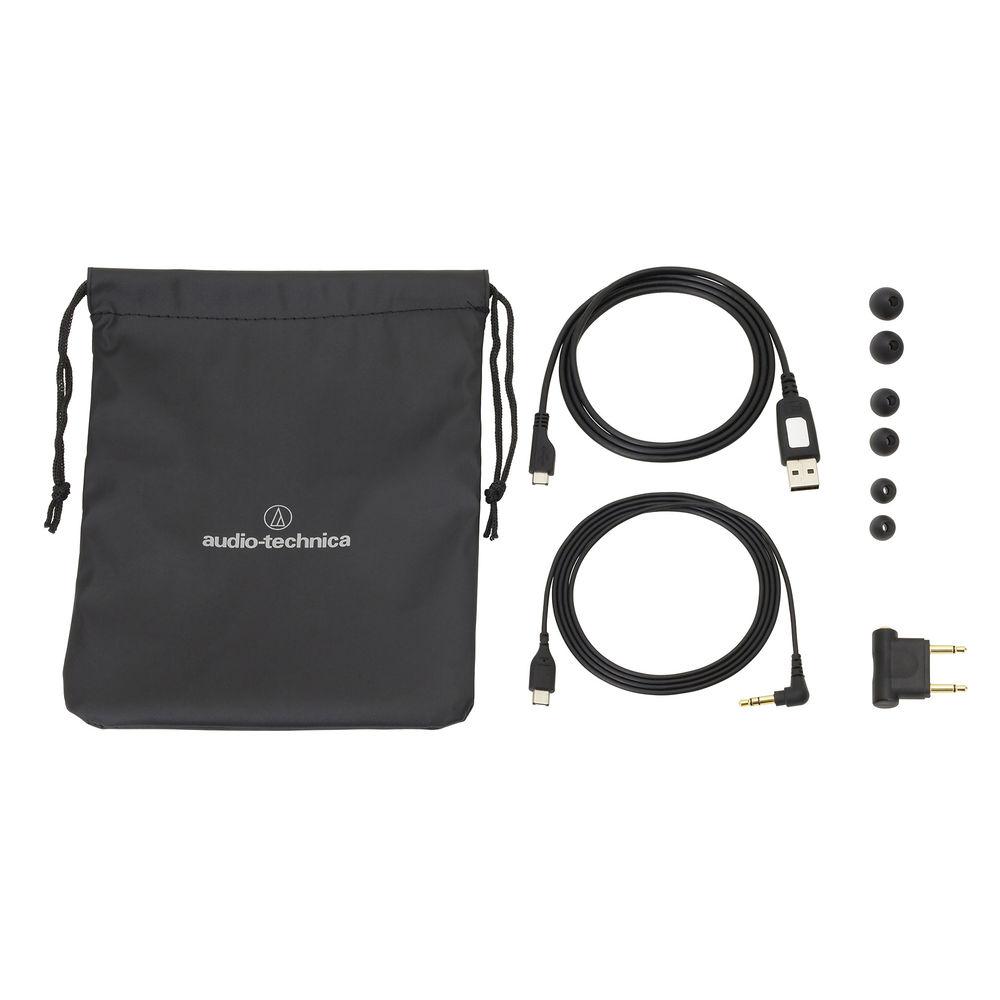 Audio-Technica Consumer ATH-ANC40BT QuietPoint Noise-Cancelling Wireless In-Ear Headphones