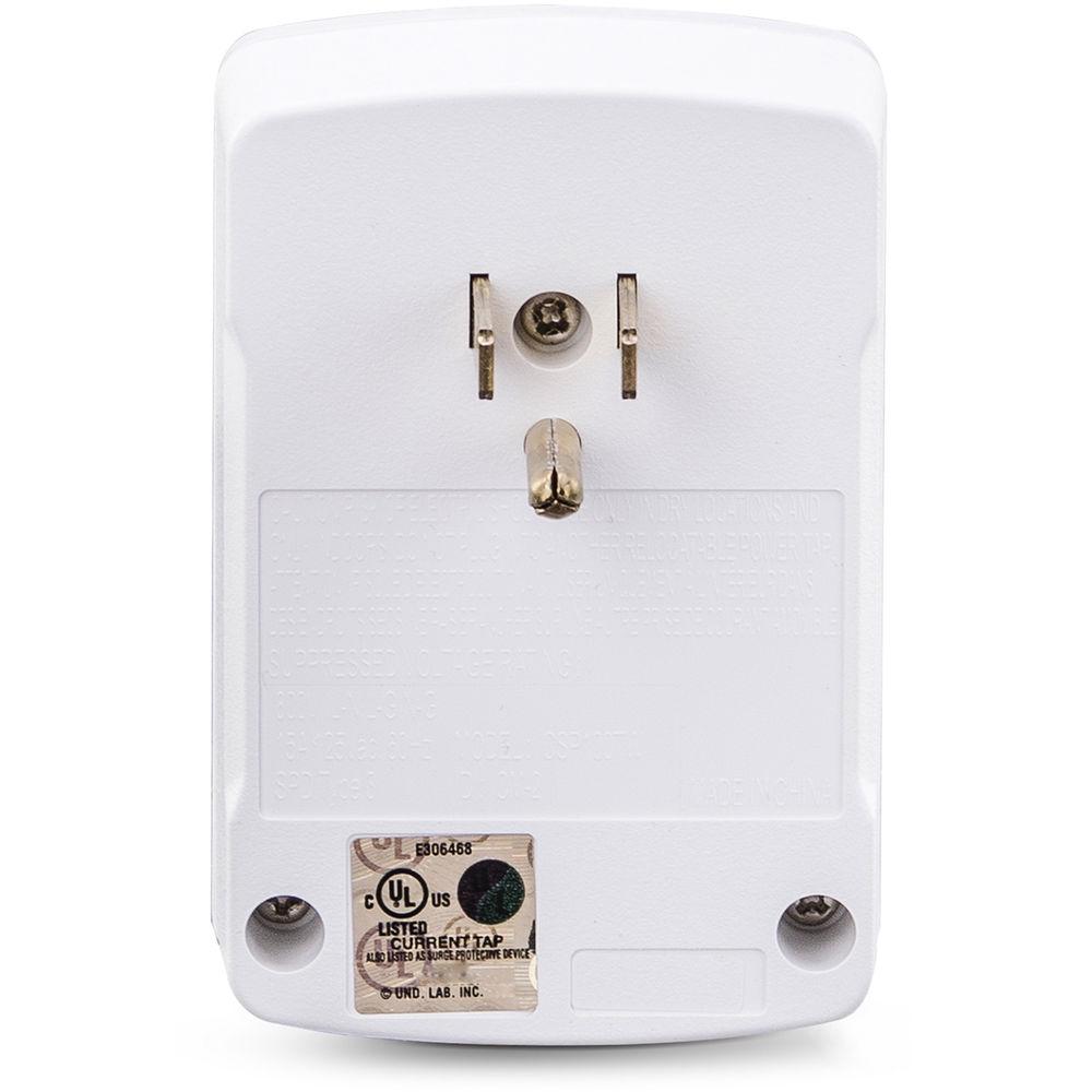 CyberPower CSP100TW Single Outlet Wall-Tap Surge Protector with Fax & Data Protection