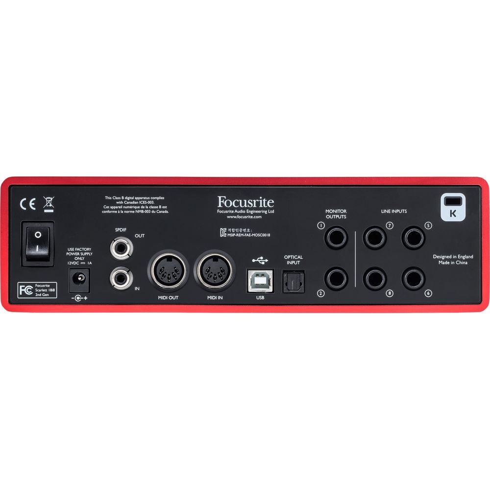 Focusrite Scarlett 18i8 USB 2.0 Audio Interface