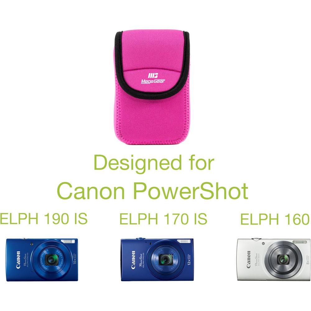 MegaGear Ultra-Light Neoprene Camera Case for Canon PowerShot ELPH 190 IS, ELPH 170 IS, and ELPH 160