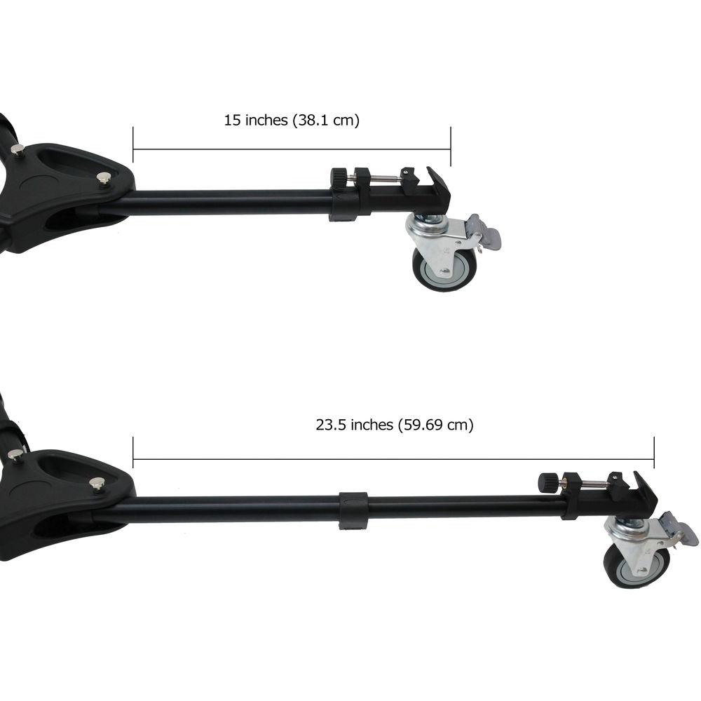 ProAm USA Professional Adjustable Tripod Dolly