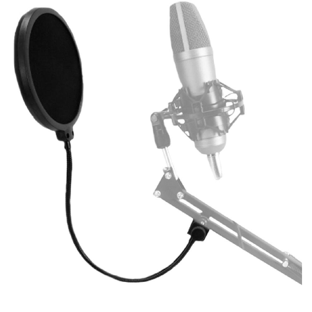 Technical Pro MKPF2 6" Clamp On Microphone Pop Filter With 10" Arm