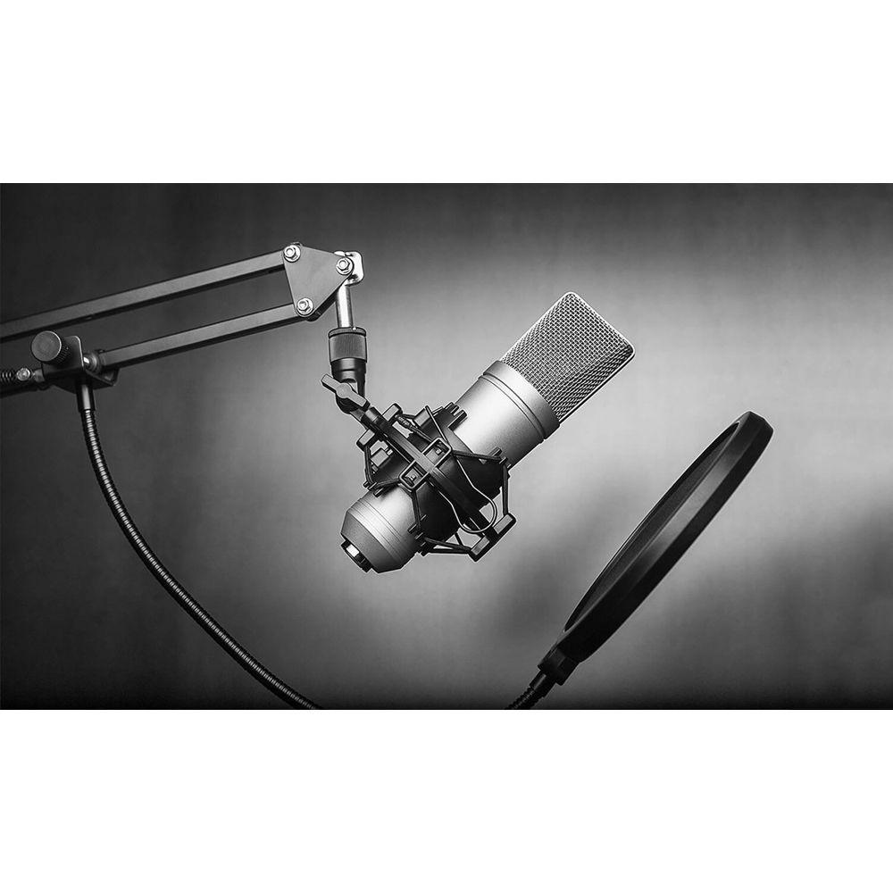 Technical Pro MKPF2 6" Clamp On Microphone Pop Filter With 10" Arm